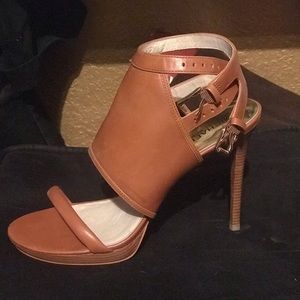 Michael Kors Brown Strap Heel Sandals